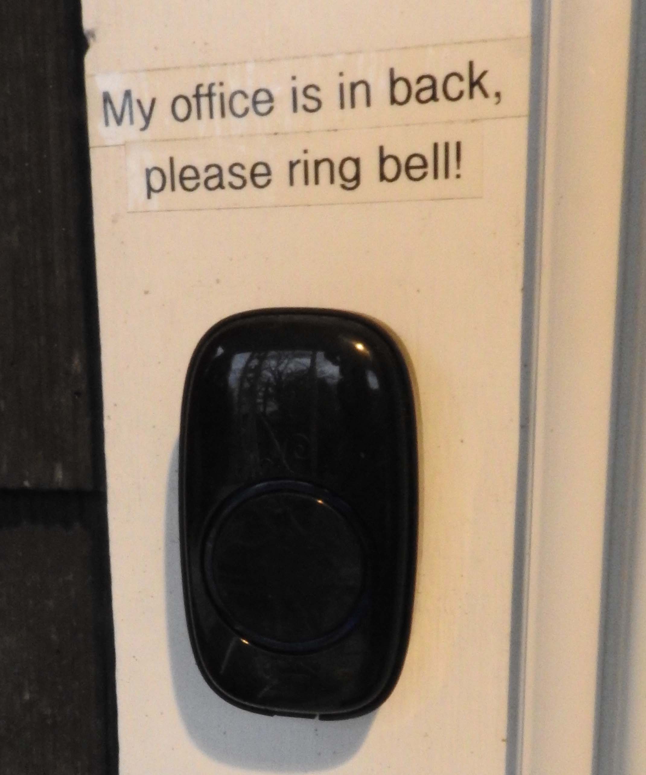 Ring Bell Sign