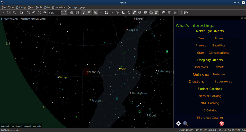 KStar Current Location Screen
